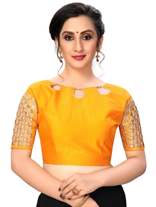 solid embroidered blouse - 16703383 - Very Small Image - 1