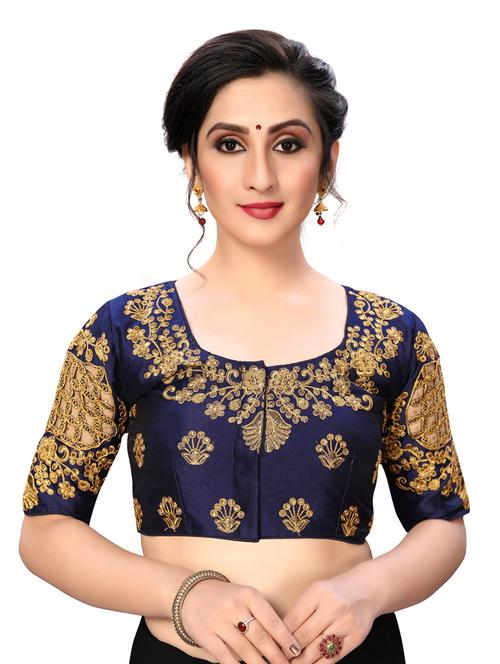 solid embroidered blouse - 16703392 - Very Small Image - 1