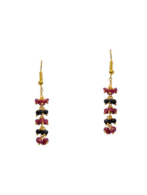red silver drop earring - 16704105 - Very Small Image - 1