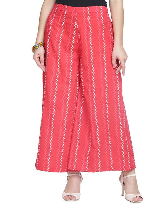 high rise chevron palazzo - 16704591 - Very Small Image - 1