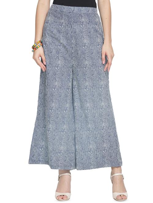 high rise striped palazzo  - 16704592 - Very Small Image - 1