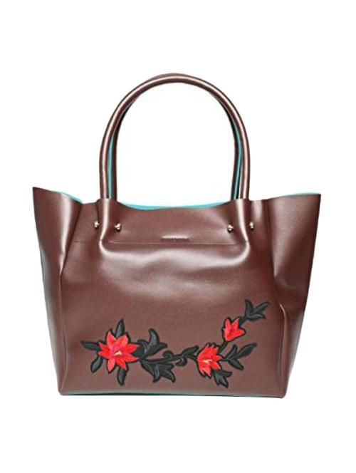 brown leatherette (pu) handbag - 16706998 - Very Small Image - 1