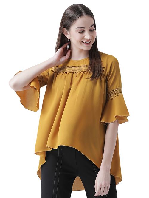 tie front lace detail top  - 16708318 - Very Small Image - 1