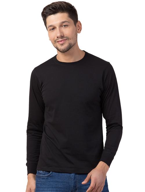 black solid t-shirt - 16709524 - Very Small Image - 1