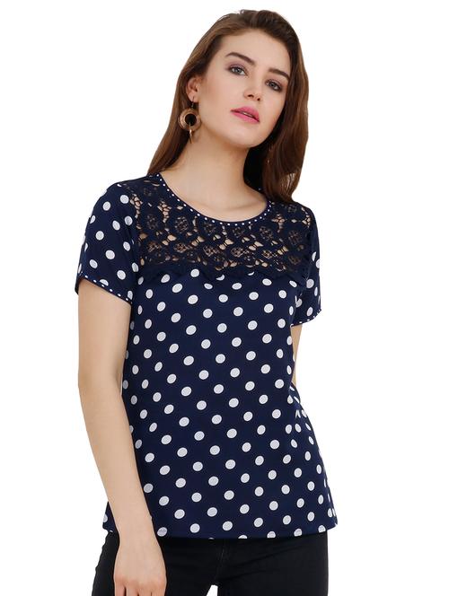 women's straight round neck top - 16711038 - Very Small Image - 1