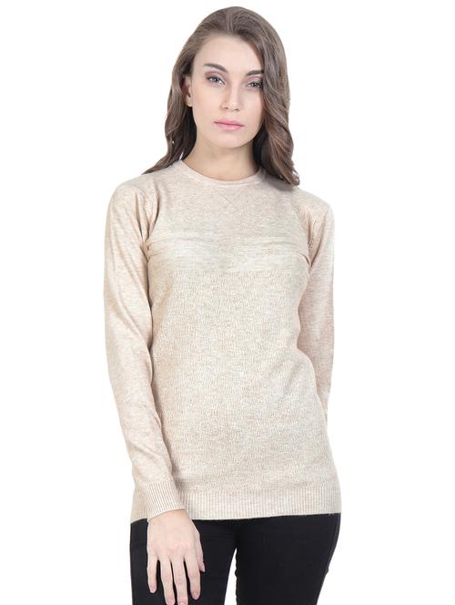 round neck solid pullover - 16712015 - Very Small Image - 1