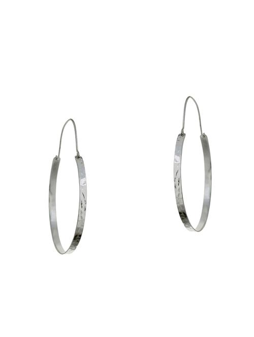 silver  hoop earring - 16712253 - Very Small Image - 1