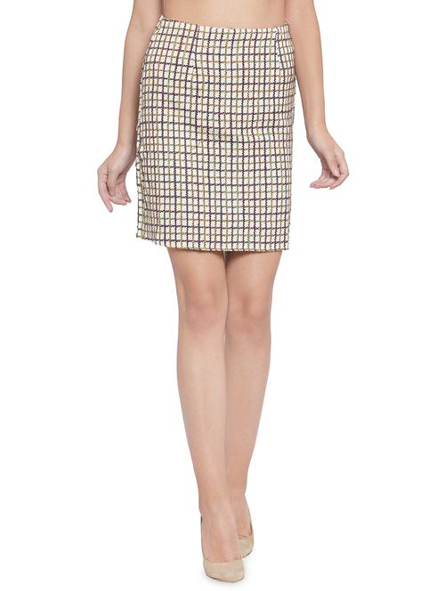 high rise checkered pencil skirt  - 16714394 - Very Small Image - 1