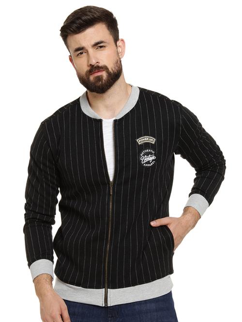 black striped casual jacket - 16716871 - Very Small Image - 1