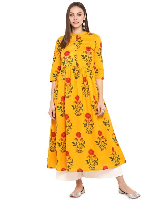 women's flared kurta - 16717123 - Very Small Image - 1