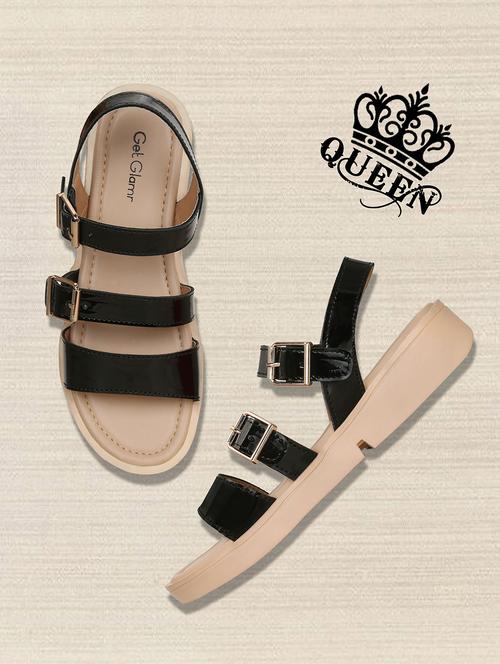 black back strap sandals - 16717349 - Very Small Image - 1