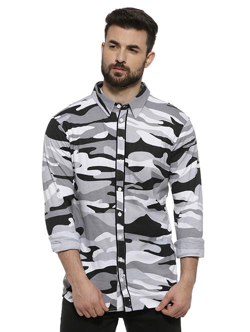 mens camouflage casual shirt - 16717643 - Very Small Image - 1