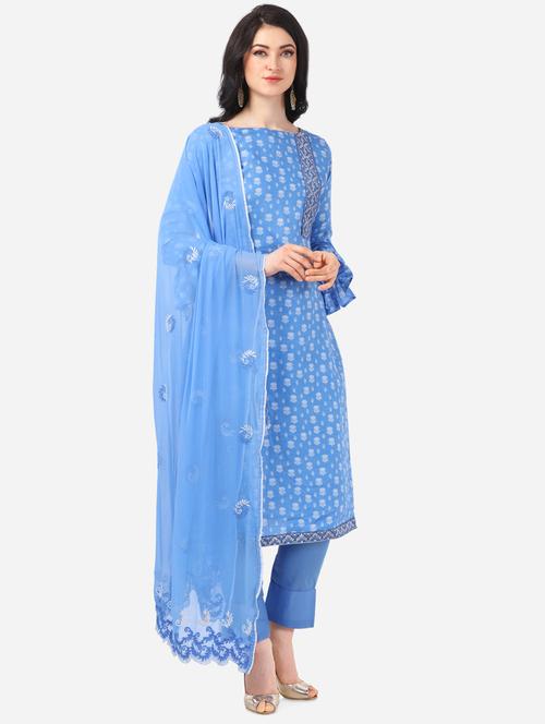 printed unstitched suit - 16719467 - Very Small Image - 1