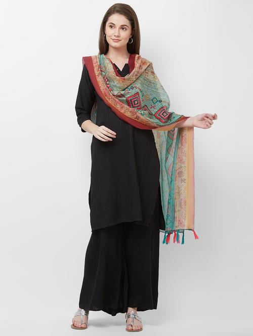 floral printed dupatta - 16720401 - Very Small Image - 1