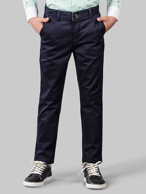 high rise cotton casual trouser - 16721785 - Very Small Image - 1