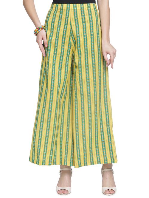 high rise striped flared palazzo - 16725555 - Very Small Image - 1