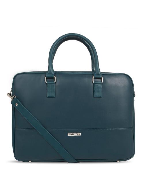 blue leatherette laptop laptop bag - 16726205 - Very Small Image - 1