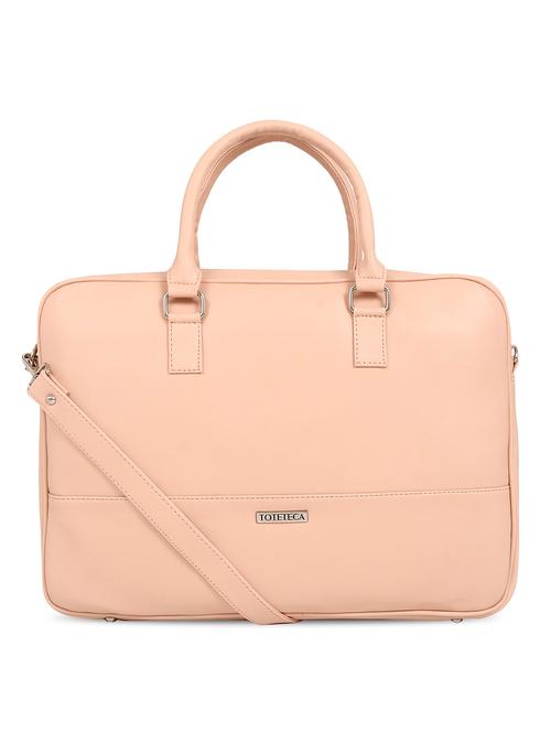pink leatherette laptop laptop bag - 16726207 - Very Small Image - 1