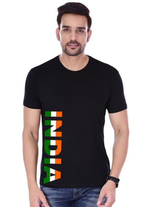 black typographic print t-shirt - 16726402 - Very Small Image - 1