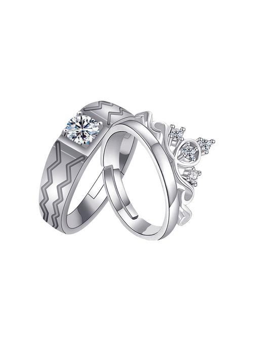 silver  plated combo ring - 16726900 - Very Small Image - 1