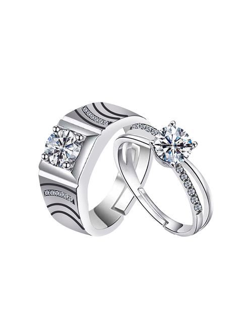  silver plated combo ring - 16726906 - Very Small Image - 1