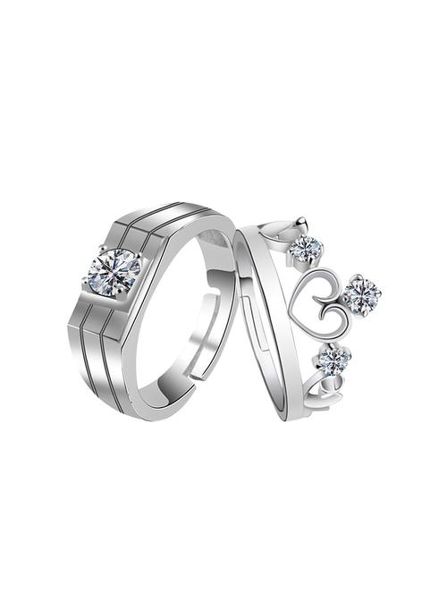  silver plated combo ring - 16726915 - Very Small Image - 1
