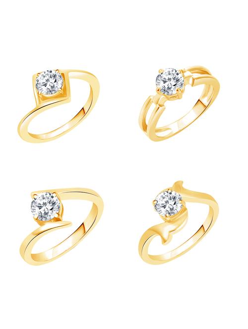 yellow metal combo ring - 16727934 - Very Small Image - 1