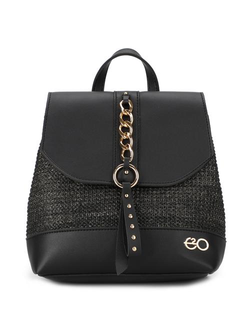 black leatherette (pu) regular backpack - 16737959 - Very Small Image - 1