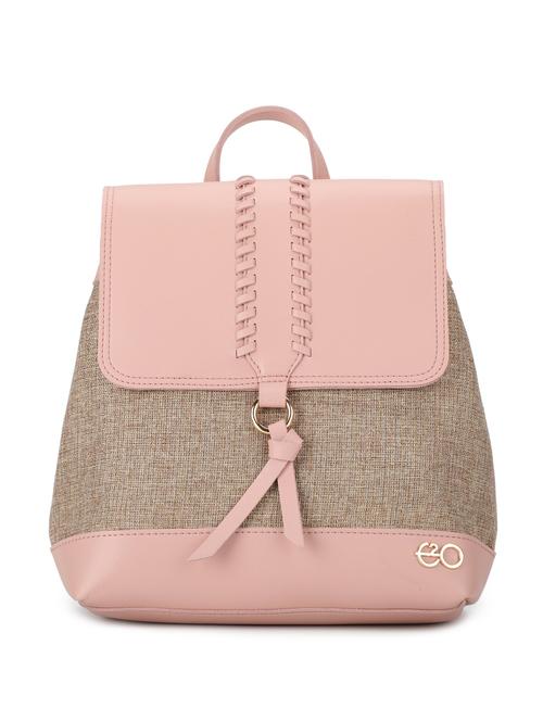 pink leatherette (pu) regular backpack - 16737960 - Very Small Image - 1