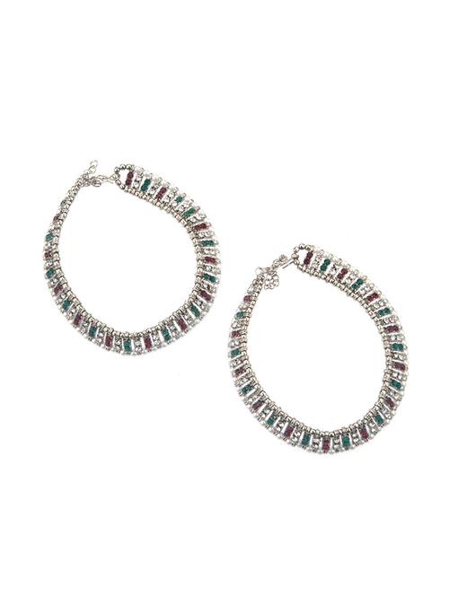 multi colored metal  payal - 16738018 - Very Small Image - 1