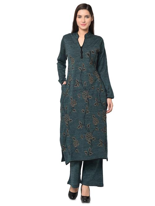 embroidered woolen set - 16738306 - Very Small Image - 1