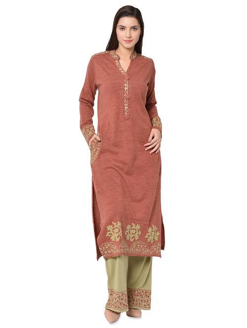 embroidered woolen set - 16738316 - Very Small Image - 1