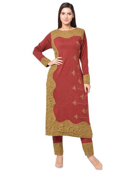 embroidered woolen set - 16738331 - Very Small Image - 1