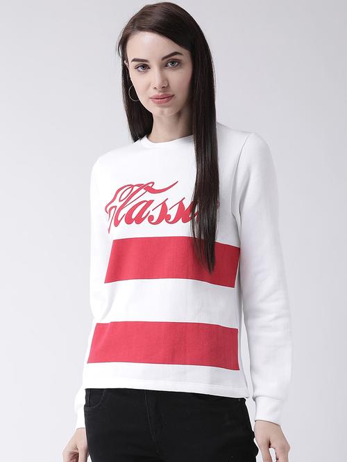 crew neck quirky text sweatshirt - 16739698 - Very Small Image - 1