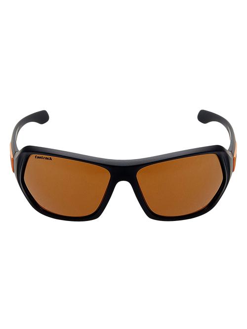 fastrack none wrap-around men's sunglasses - (p322br2|58|brown color) - 16740518 - Very Small Image - 1