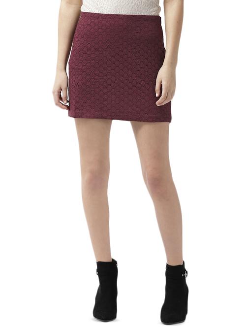 high rise laced straight skirt - 16740766 - Very Small Image - 1