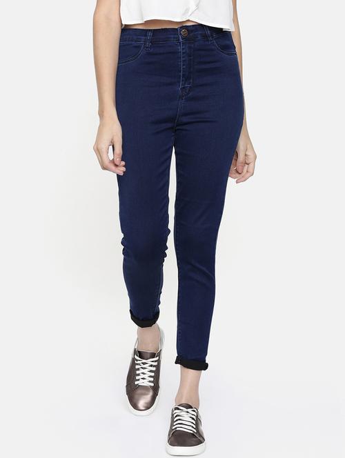 high rise turned up hem jeans - 16740954 - Very Small Image - 1