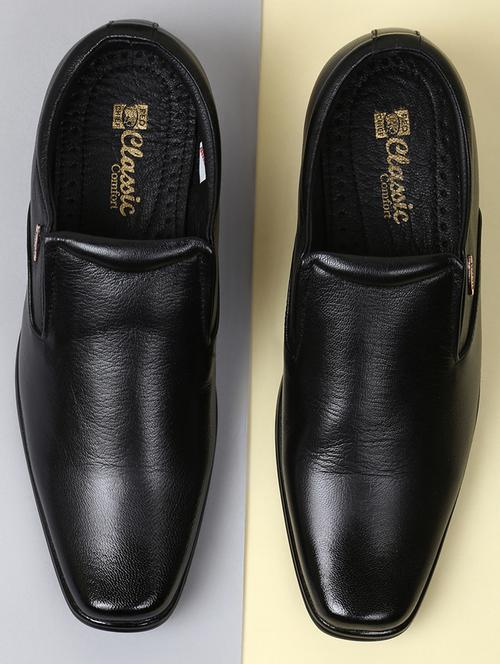 black leather slip ons - 16741375 - Very Small Image - 1
