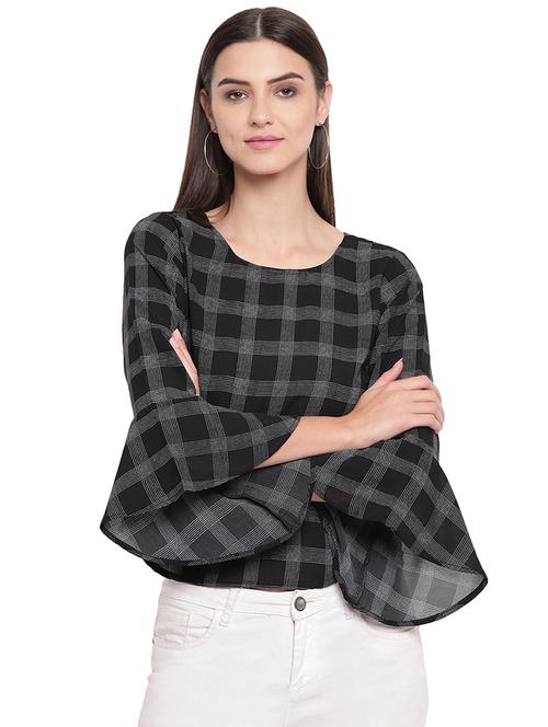 women's round neck regular top - 16741945 - Very Small Image - 1