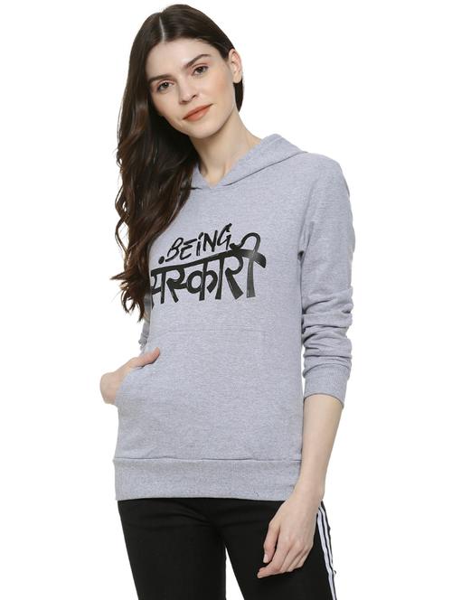 women's front print sweatshirt - 16742002 - Very Small Image - 1