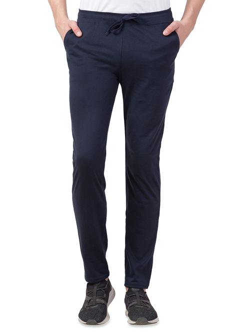 dark blue solid full length track pant - 16744094 - Very Small Image - 1