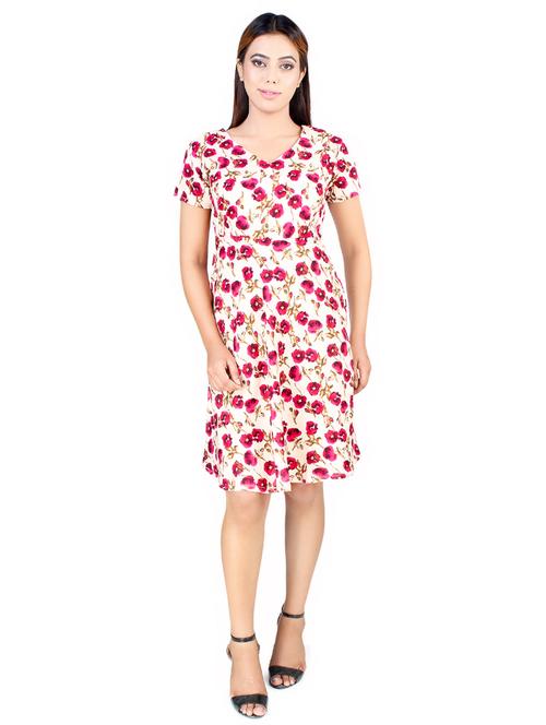 women's shift floral dress - 16744671 - Very Small Image - 1