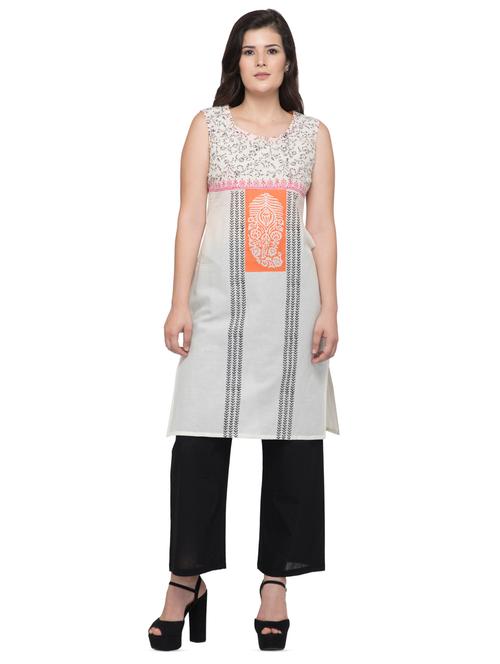printed straight kurta - 16745050 - Very Small Image - 1