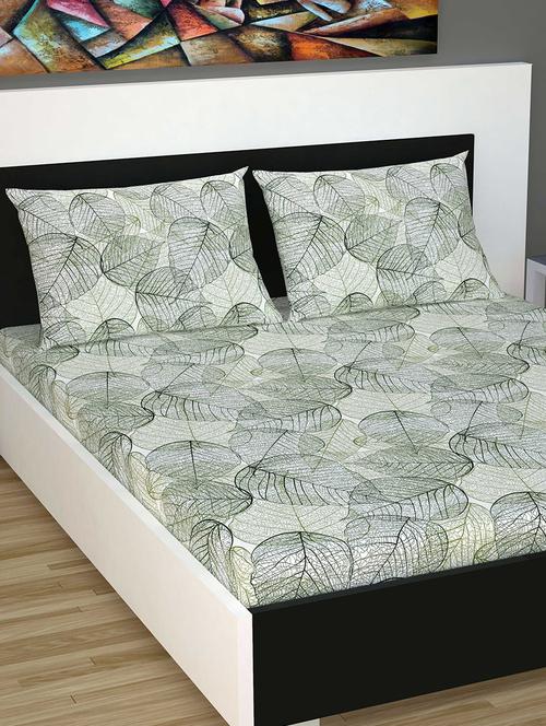  cotton king bedsheet with 2 pillow cover - 16745992 - Very Small Image - 1