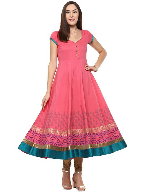 printed flared kurta - 16746511 - Very Small Image - 1