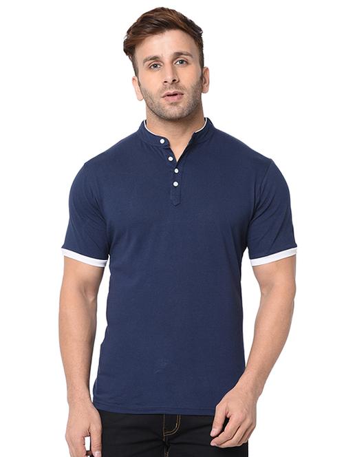 navy blue solid t-shirt - 16749460 - Very Small Image - 1