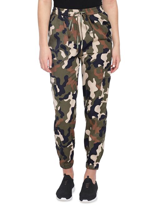 drawstring waist camouflage joggers  - 16750617 - Very Small Image - 1