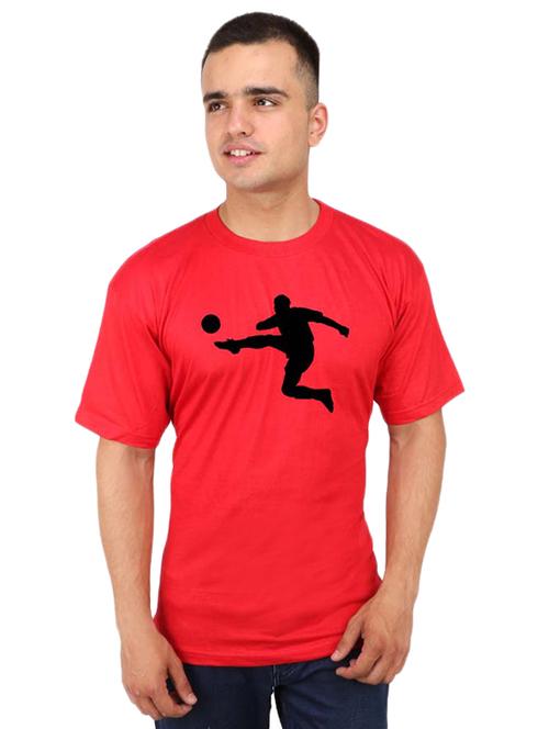red chest print t-shirt - 16751875 - Very Small Image - 1