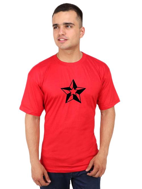 red chest print t-shirt - 16751959 - Very Small Image - 1