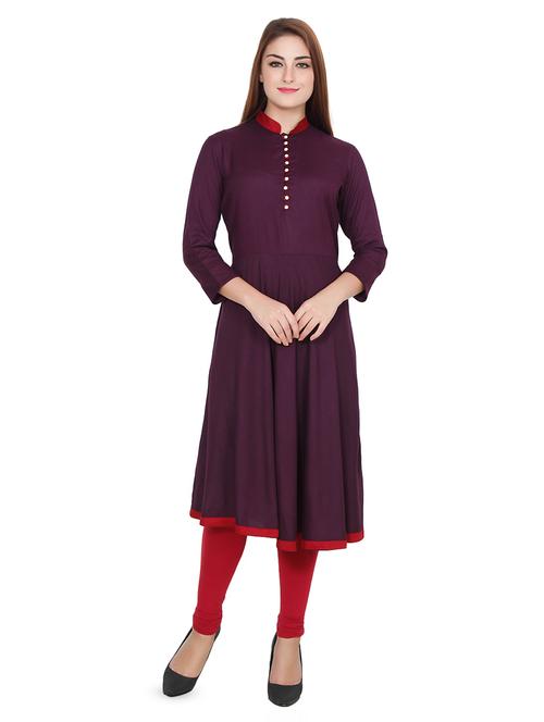 women's flared kurta - 16753115 - Very Small Image - 1